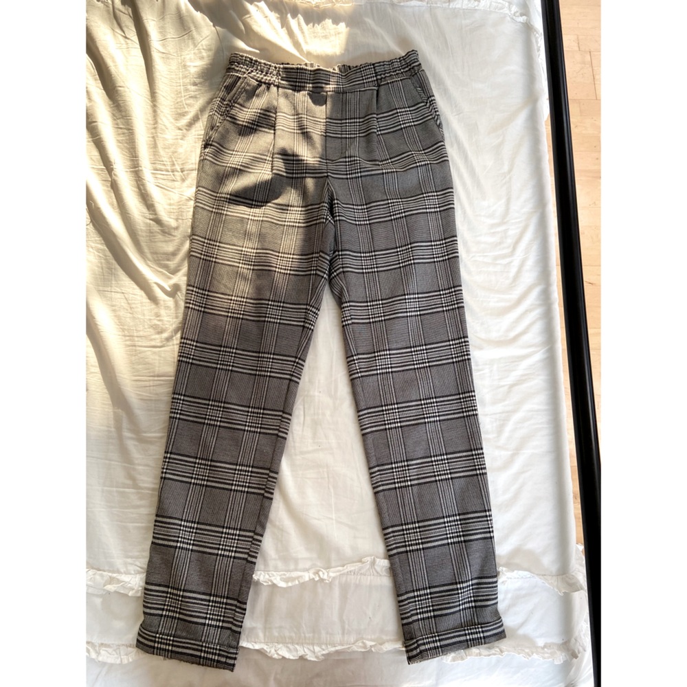 Plaid Print Pants